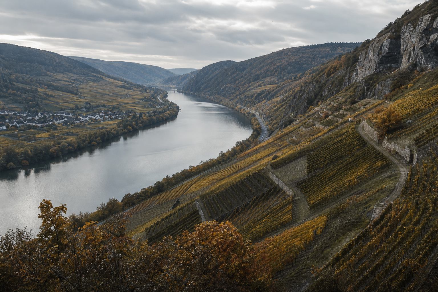 Weinbergterrassen an der Mosel