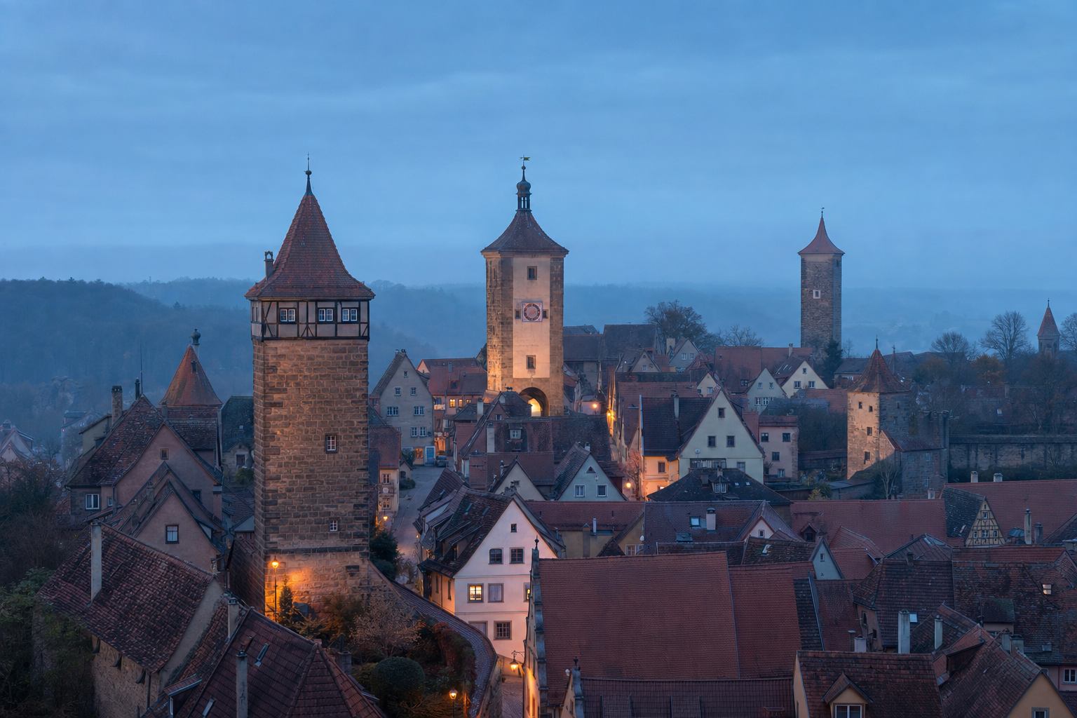 Historische Altstadt von Rothenburg ob der Tauber